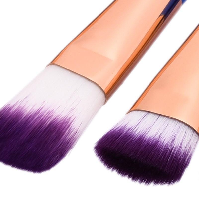 Purple Foundation Makeup Brushes