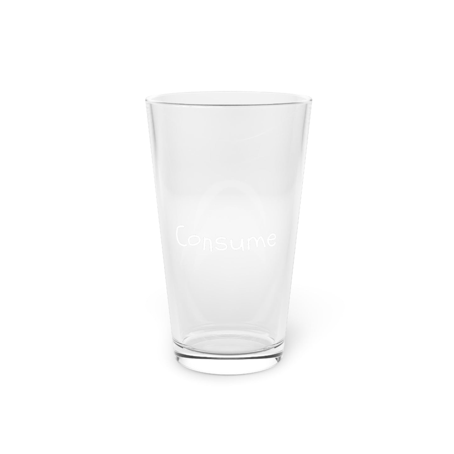 Pint Glass, 16 oz - Consume