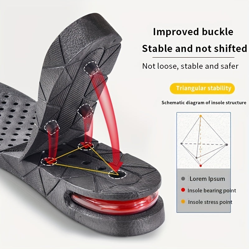 Invisible Height Increased Insole, Men Women Heel Lift Taller Shoe Ins