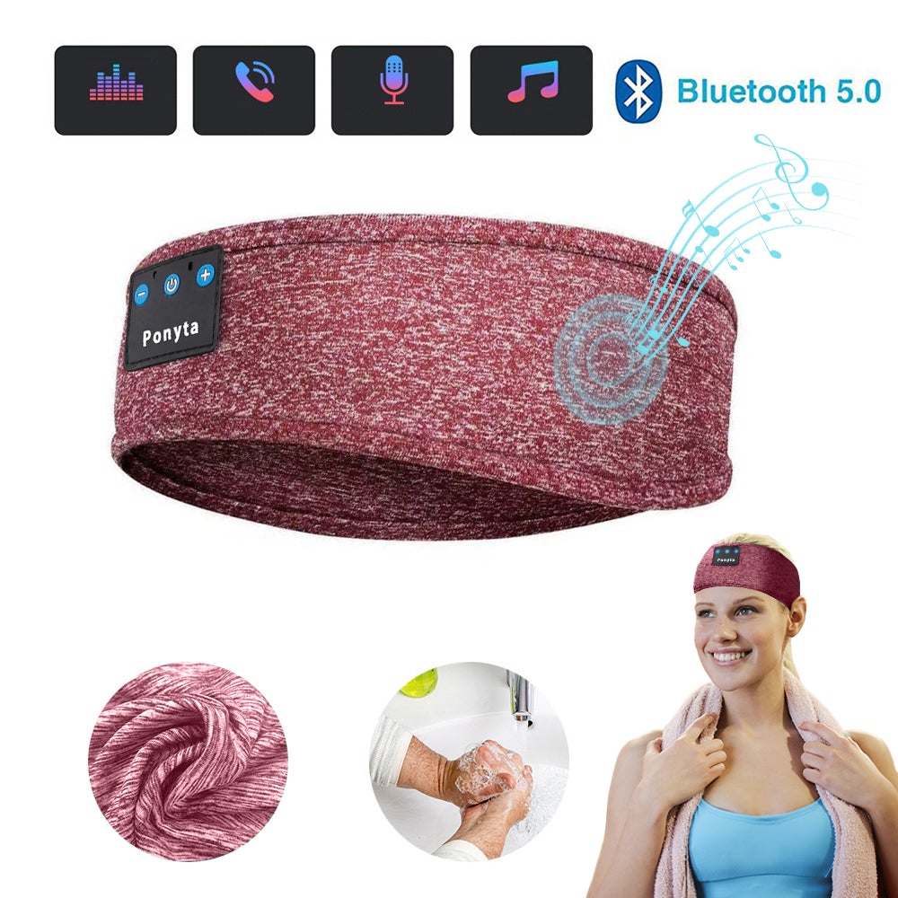 Wireless Bluetooth Sleeping Headphones Sports Headband Eye Mask