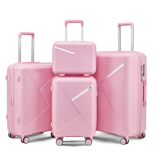 Luggage Sets 4 Piece(14/20/24/28), Expandable Lightweight Suitcase