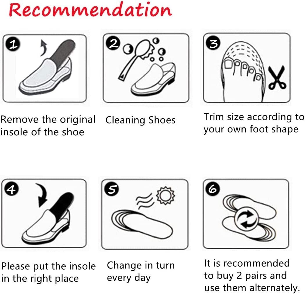 Invisible Height Increased Insole, Men Women Heel Lift Taller Shoe Ins