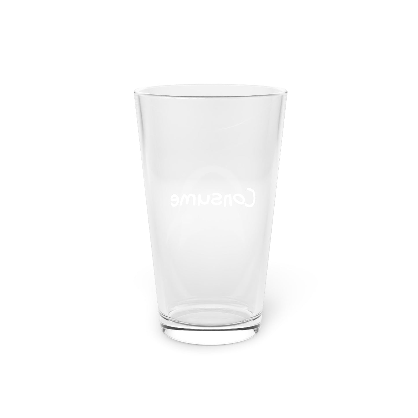 Pint Glass, 16 oz - Consume