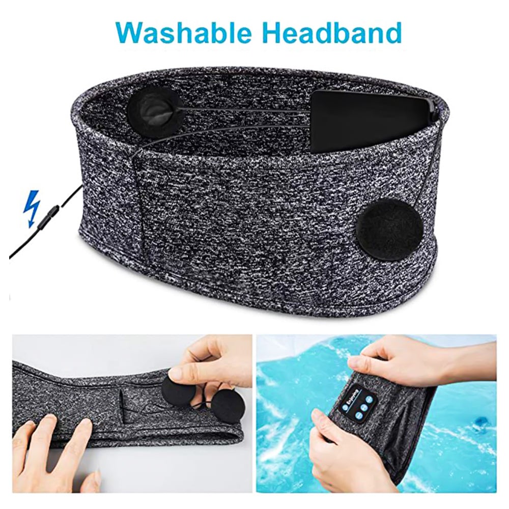 Wireless Bluetooth Sleeping Headphones Sports Headband Eye Mask