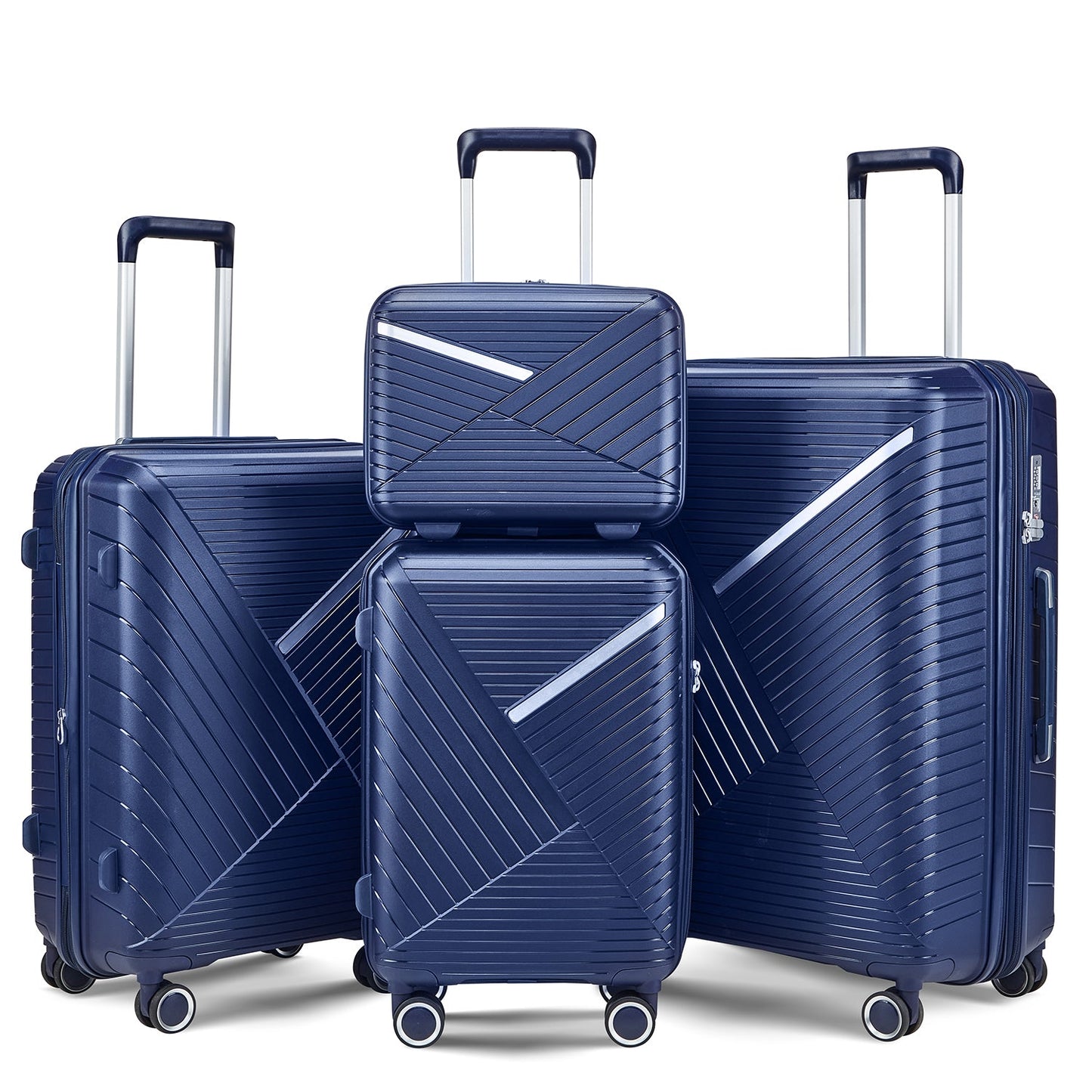 Luggage Sets 4 Piece(14/20/24/28), Expandable Lightweight Suitcase