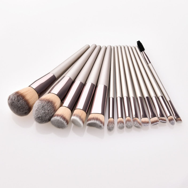 14pcs Fashionable Brushes Contour Blush Makeup Professional Foundation