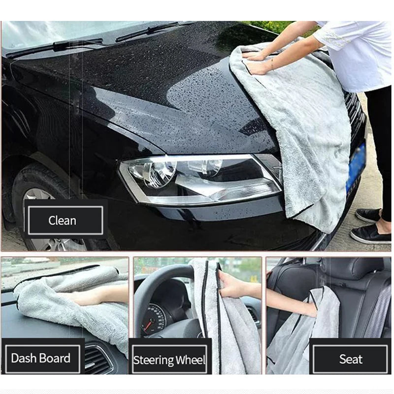 SEAMETAL Microfiber Car Towel Super Absorbency Car Cleaning Care Cloth