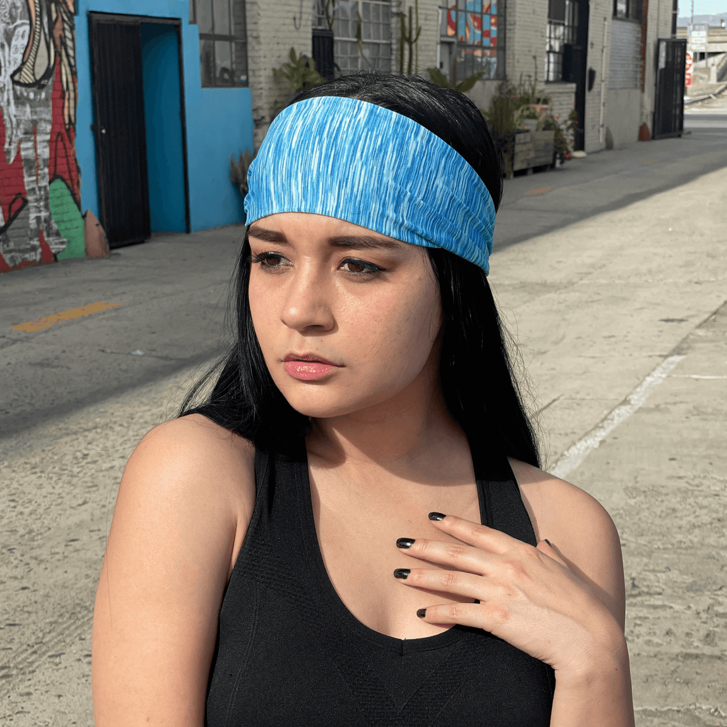 Extra-Wide Sport and Fitness Sweat-Wicking Headband