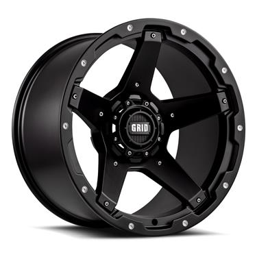 Grid Wheels 42955B1 20 x 9 in. GD4 Wheel Matte Black - 5 x 150 Bolt Pa