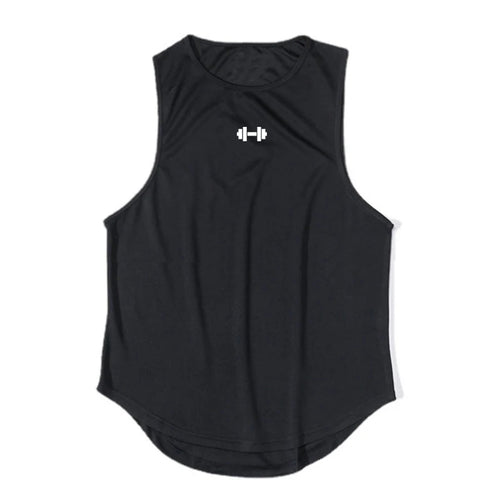 Summer Tank Top Mens Gym Fitness Training Clothing Quick Dry Silm Fit