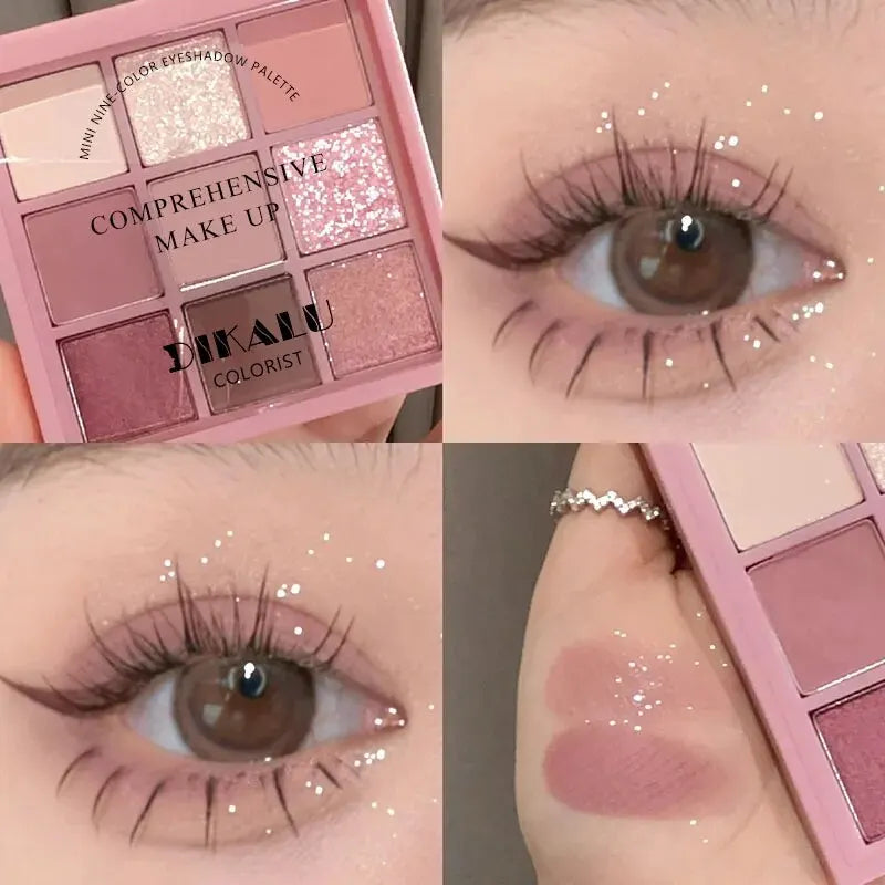 DIKALU Spring And Summer New Eyeshadow Palette Oh Rosy Nine Palace