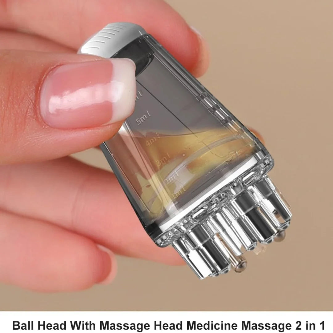 6ml Scalp Applicator Mini Head Massager Roller Ball Brush Hair Growth