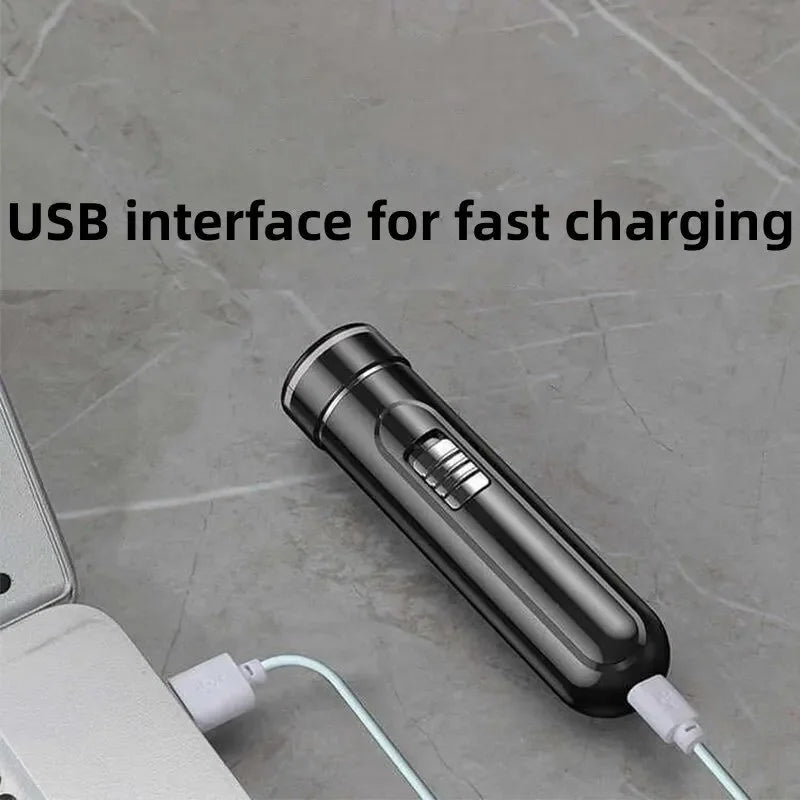 Compact & Convenient Electric Razor for Men - USB Rechargeable, Wet &