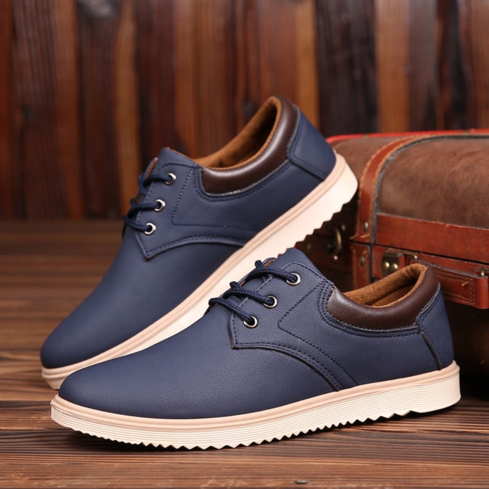 Mens Casual Flat Oxford Sneakers