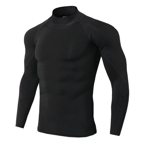 Men Sport T-shirt Quick Dry Bodybuilding Running Shirt Long Sleeve