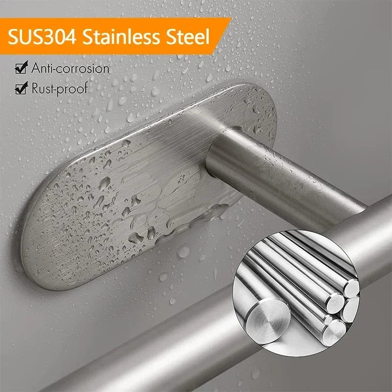 No Drilling Toilet Paper Holder SUS304 Stainless Steel Self Adhesive