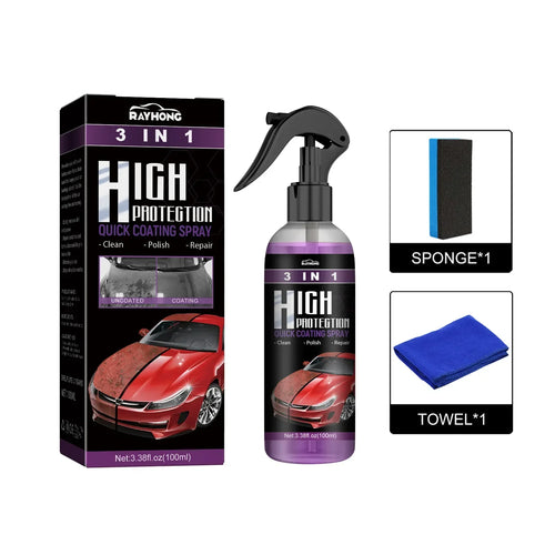 3 in 1 High Protection Quick Ceramic Coating Nano Spray Car Coating