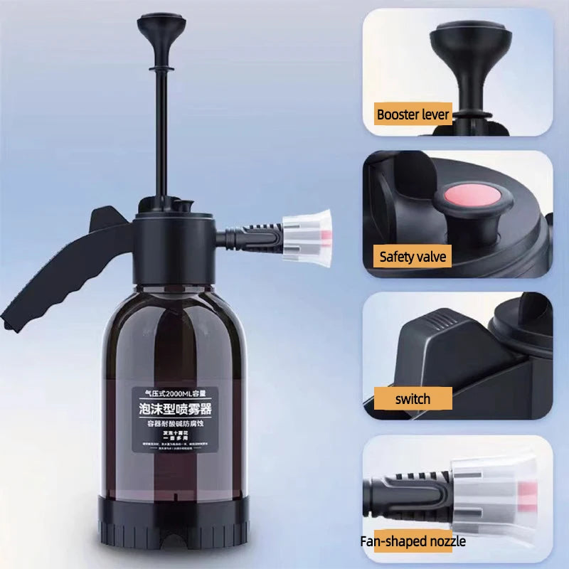 1 PC Pneumatic Foam Spray Can for Car Washing Hand Pressure Spray