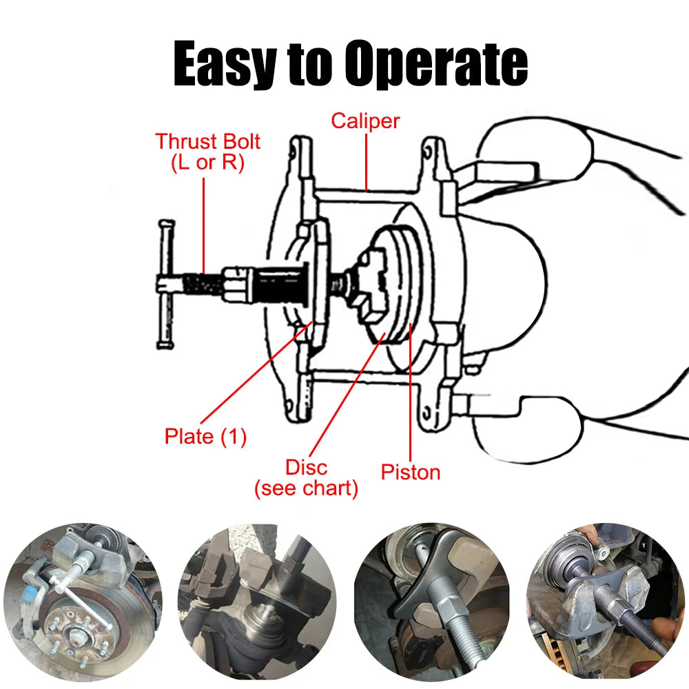 Piston Compressor Tool Kit Set Durable And Reliable Convenient 1 Set