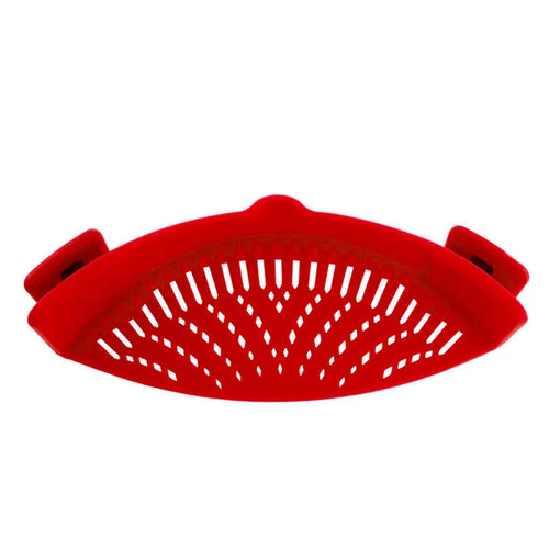 Universal Silicone Clip on Pan Pot Strainer Anti Spill Pasta Pot