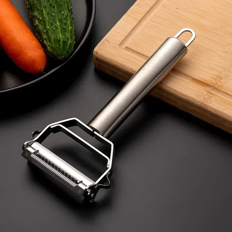 Kitchen Vegetable Peeler Stainless Steel Melon Planer Double-Head