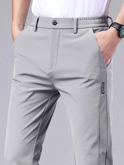 Casual pants men's trousers straight leg loose black suit pants