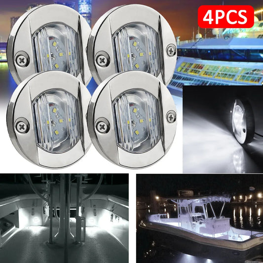 6 LED Deck Courtesy Lights DC 12V LED Stern Light Anchor Navigation