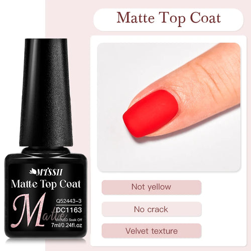 MTSSII 7ml Base Gel Nail polish Bright Color Semi Permanent Soak Off