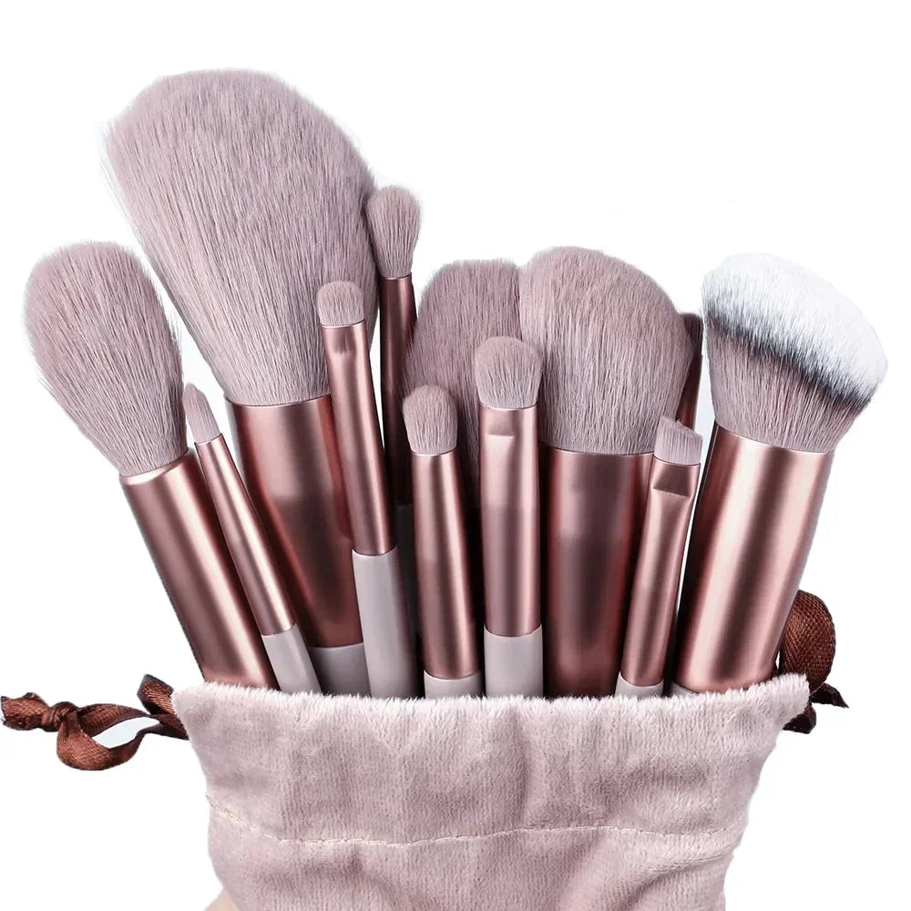 13Pcs Soft Fluffy Makeup Brushes Set for cosmetics Foundation Blush