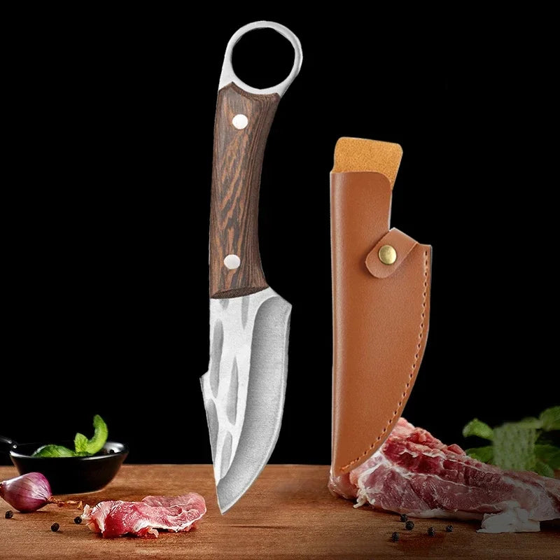 Stainless Steel Boning Knife Meat Cleaver Kitchen Knife Handmade