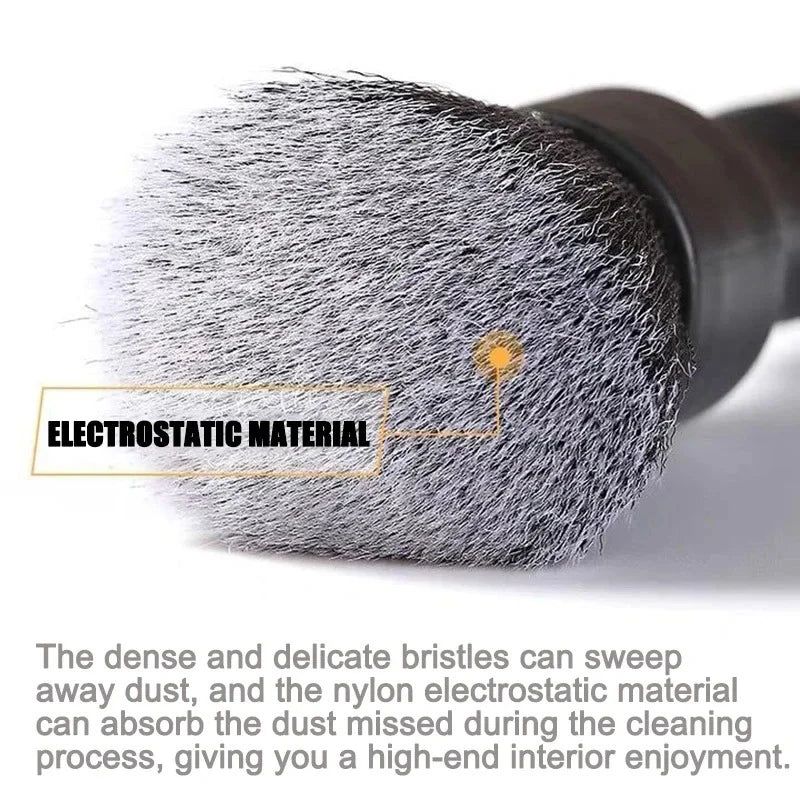 Automotive Detail Brush Ultra Soft Fiber Brush Electrostatic Dust