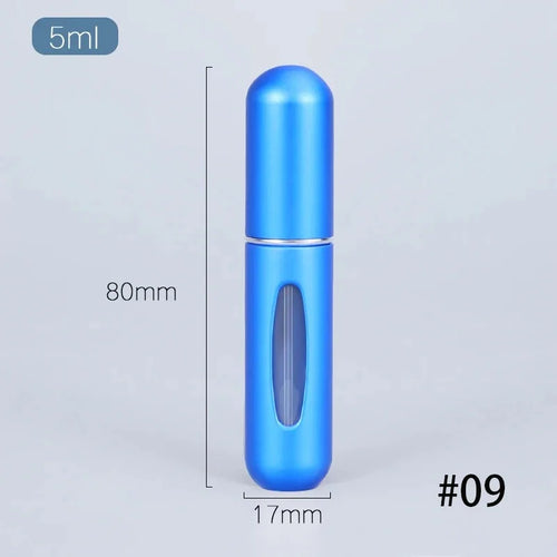 1/5PCS Portable Mini Refillable Perfume Bottle With Spray Scent Pump