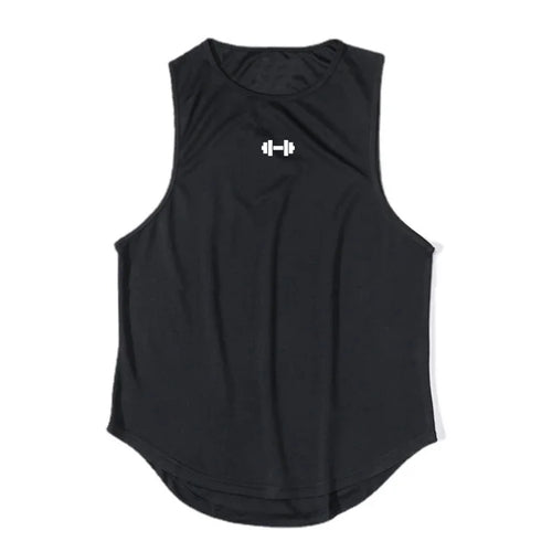 Summer Mens Gym Tank Tops Fitness Clothing Mesh Quick Dry Loose Fit