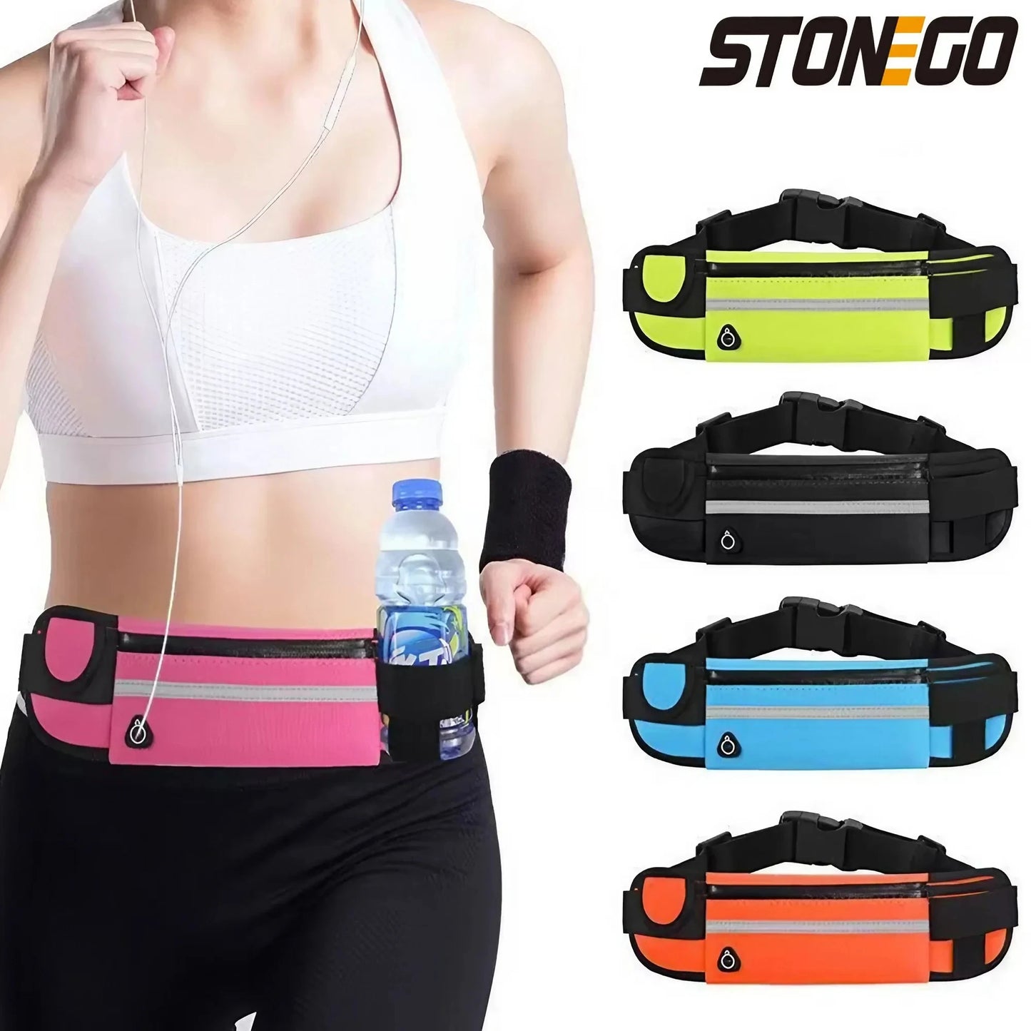 6 Inches Running Pack Belt Waist Pouch for Women & Men Running Phone