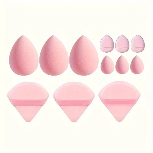 12 Pieces Face Makeup Sponge Puff Set, Mini Makeup Beauty Eggs and