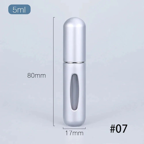 1/5PCS Portable Mini Refillable Perfume Bottle With Spray Scent Pump