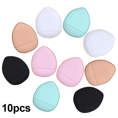 5/10Pcs Mini Finger Puff Foundation Small Air Cushion Powder Sponge