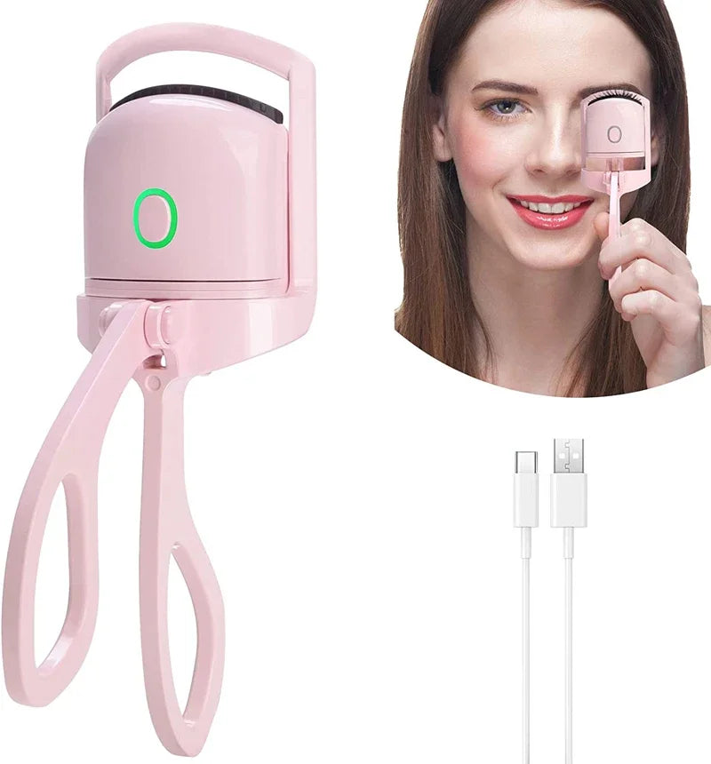 Heated Eyelashes Curler, USB Rechargeable Electric Eyelash Curlers