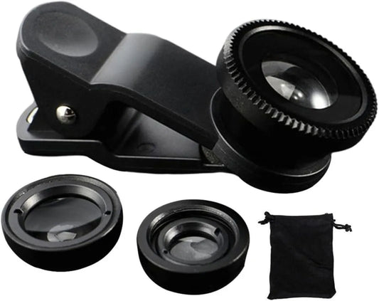 1 Set 3In1 Mobile Phone Fish Eye+Wide Angle+Macro Lightweight Camera