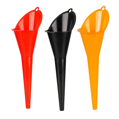 Car Long Stem Funnel Gasoline Oil Fuel Filling Tools Anti-splash