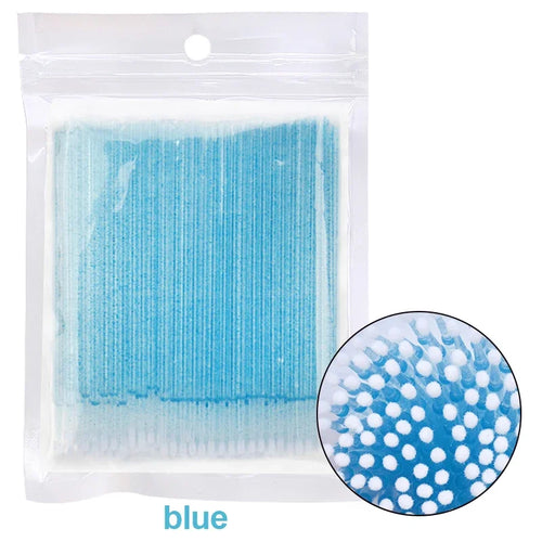 CNKESS 100PCS Eyelash Brushes Cotton Swab Micro Individual Eyelashes