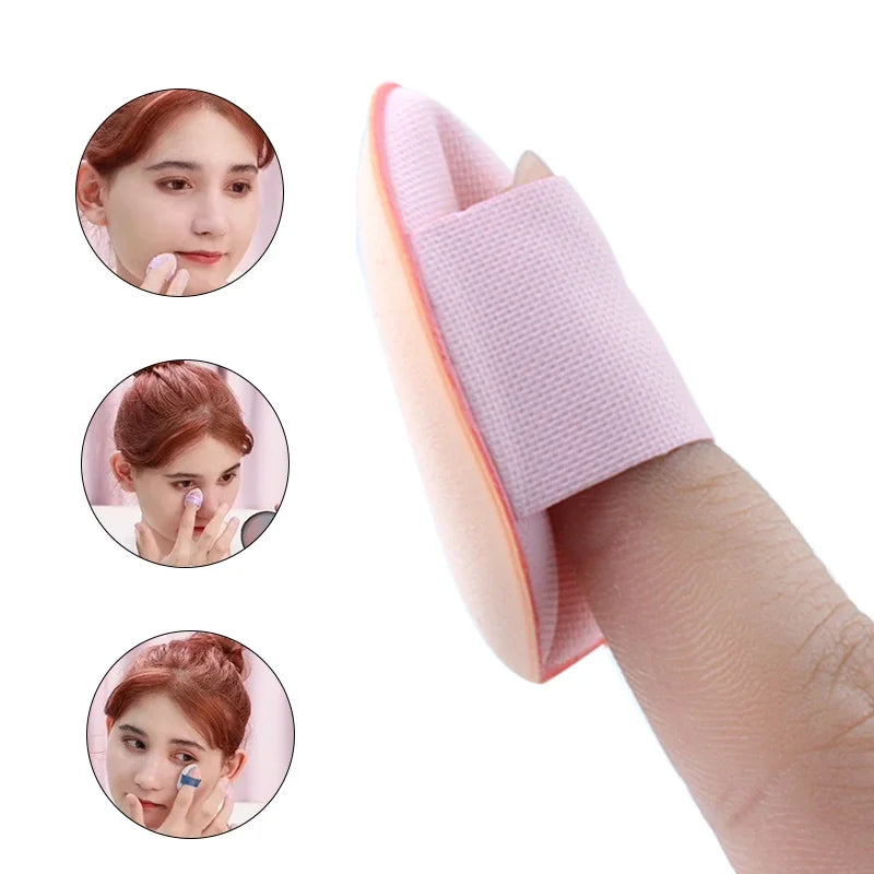 5/10Pcs Mini Finger Puff Foundation Small Air Cushion Powder Sponge