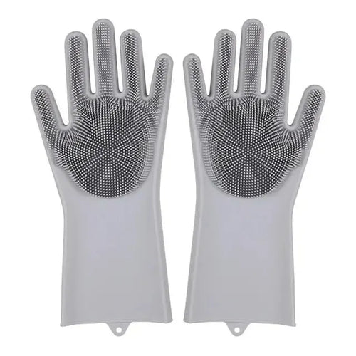 Dishwashing Cleaning Gloves Magic Silicone Rubber Dish Washing Gloves