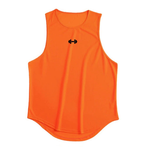 Summer Tank Top Mens Gym Fitness Training Clothing Quick Dry Silm Fit