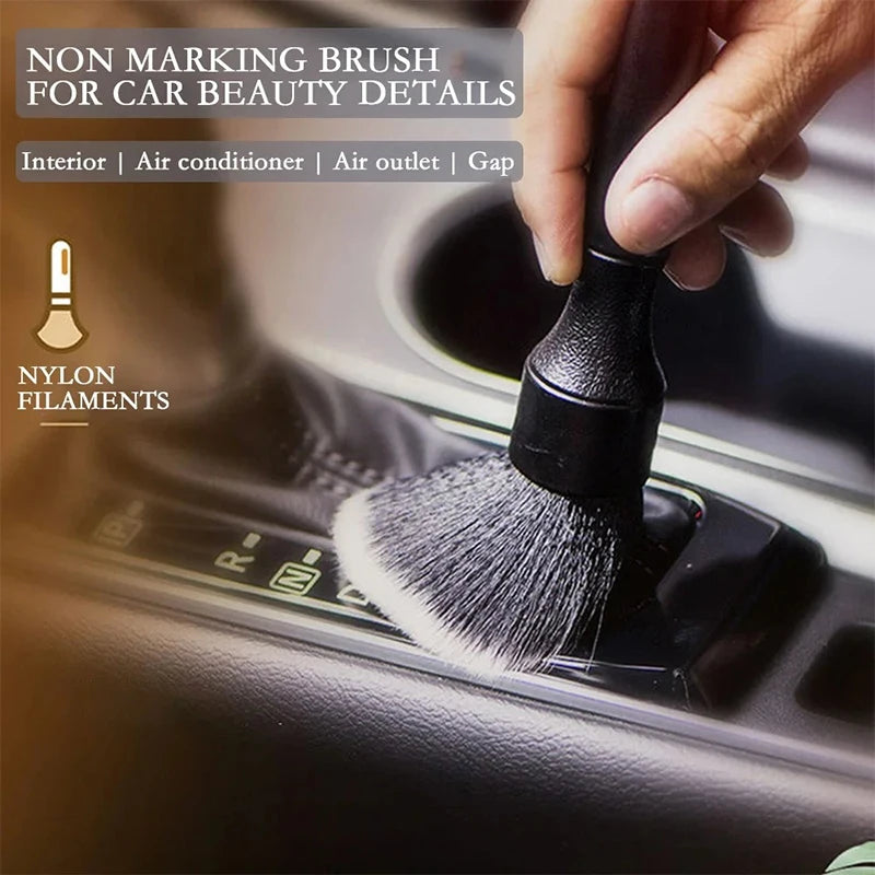 Automotive Detail Brush Ultra Soft Fiber Brush Electrostatic Dust