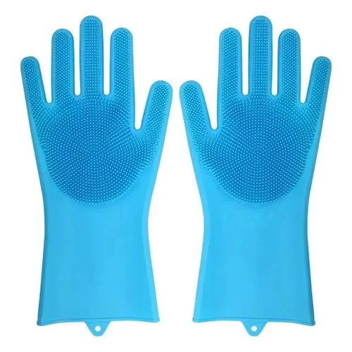 Dishwashing Cleaning Gloves Magic Silicone Rubber Dish Washing Gloves