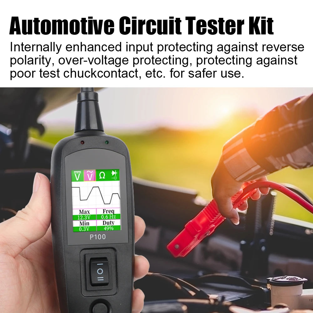 P100 24V 12V Probe Pen Car Tester Voltage Resistant Test Circuit