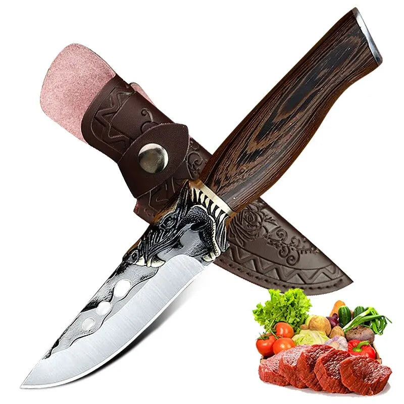 Handmade Kitchen Knife Boning Knife Stainless Steel Butcher Knife