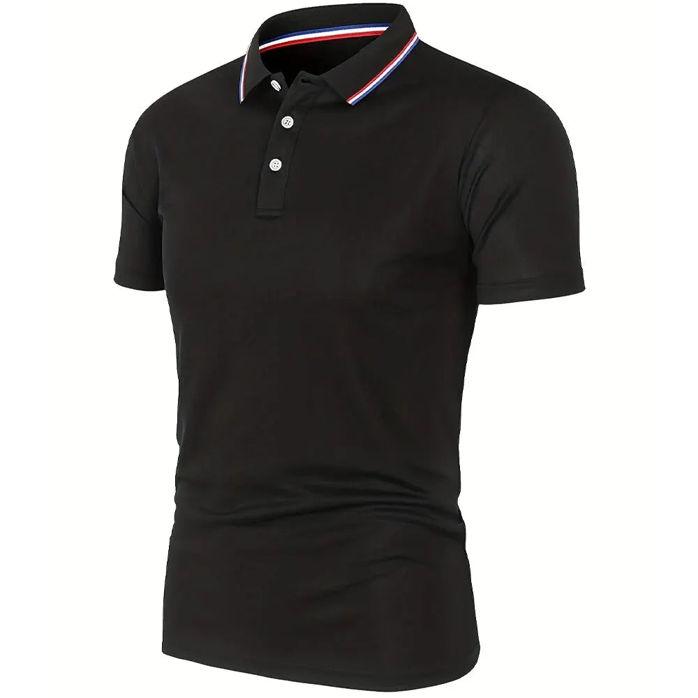 2023 Hot Sale Men's Summer Casual Breathable Comfortable Polo Shirt