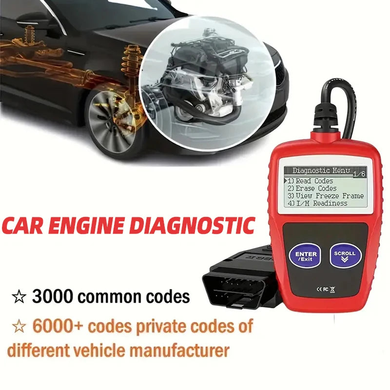 1 PC Car Fault Diagnosis Instrument Obd2 Clear Fault Codes Diagnostic